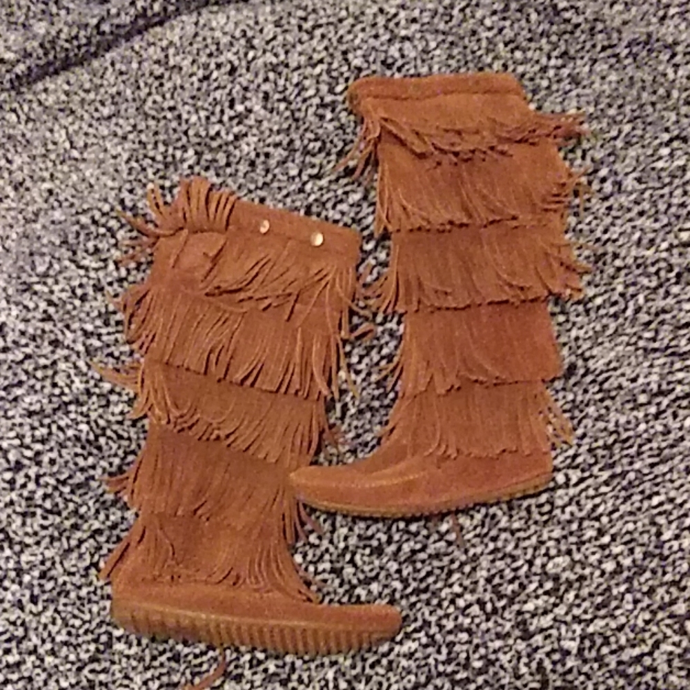 Minnetonka leather boots